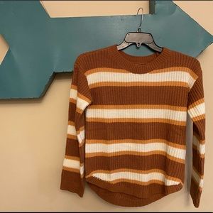 Striped knit sweater